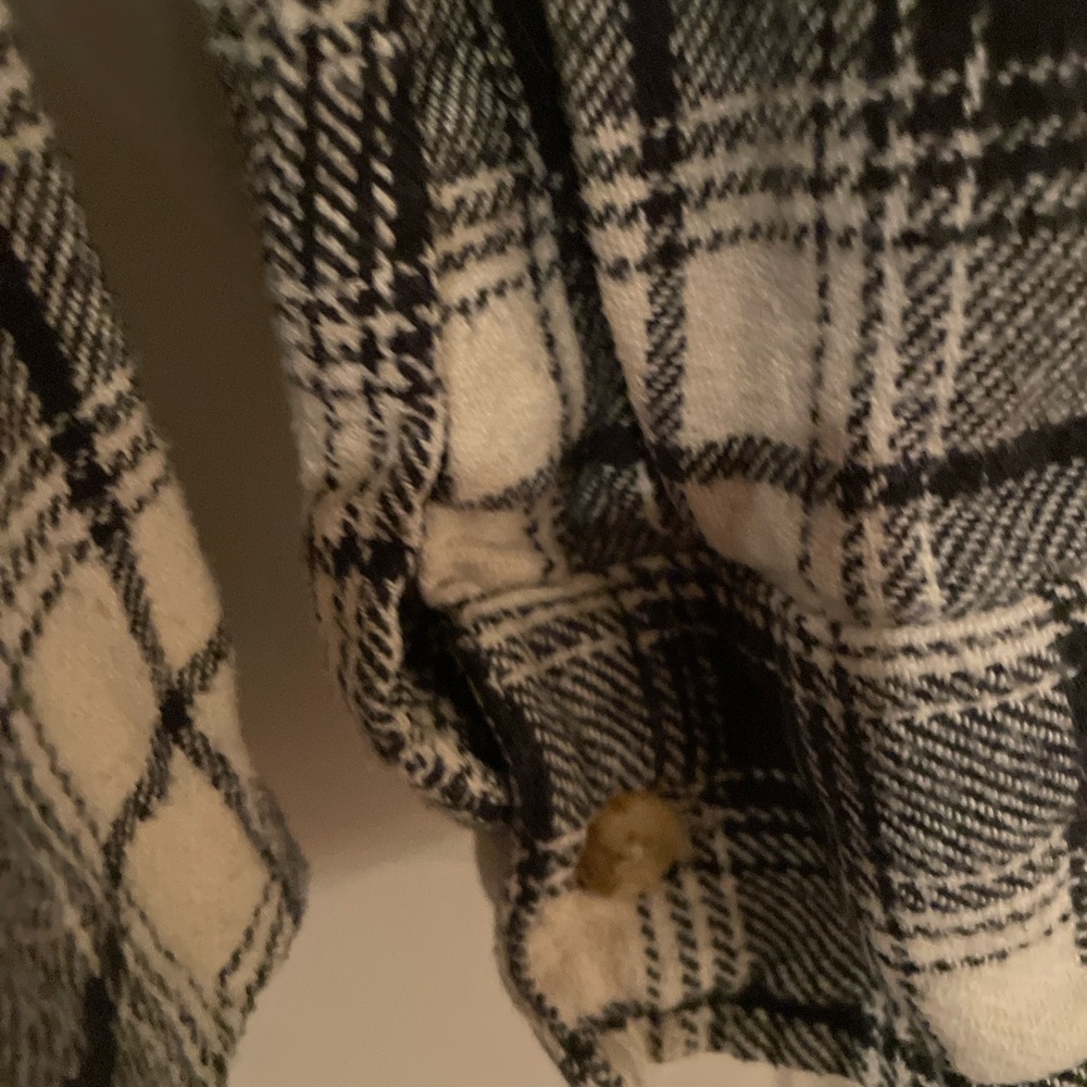 Billabong Women’s Plaid Flannel Long Sleeve Shirt Casual Boho Festival Western M - Picture 9 of 10